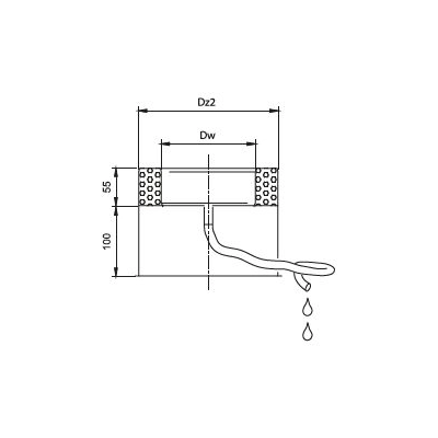 Odskraplacz 160/220 izolowany z podstawą kwasoodporny